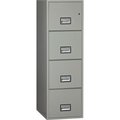 Phoenix Safe International Phoenix Safe Vertical 25" 4-Drawer Letter Fire and Water Resistant File Cabinet, Lt Gray - LTR4W25LG LTR4W25LG